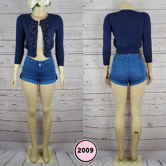 Charlotte Russe Sweaters - charlotte russe navy blue medium cardigan ( 5 for $20 )